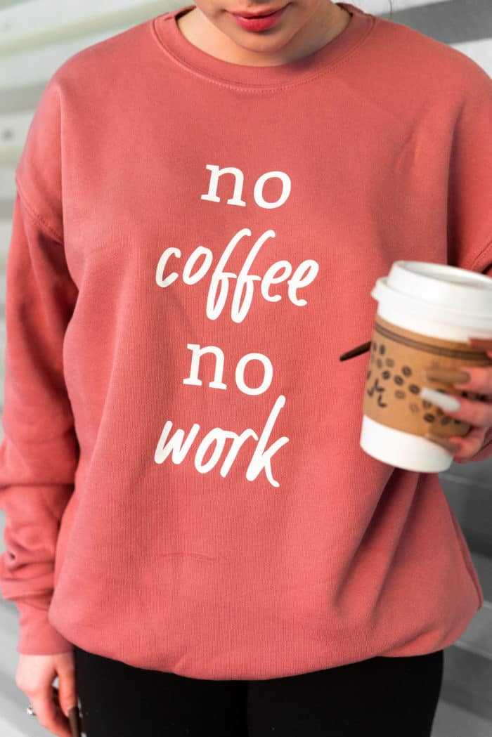 "No Coffee, No Work" Sweater