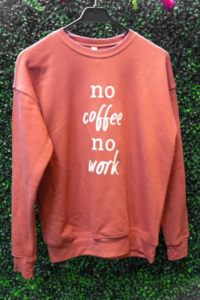 "No Coffee, No Work" Sweater - Image 4