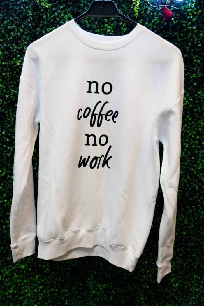 "No Coffee, No Work" Sweater - Image 5