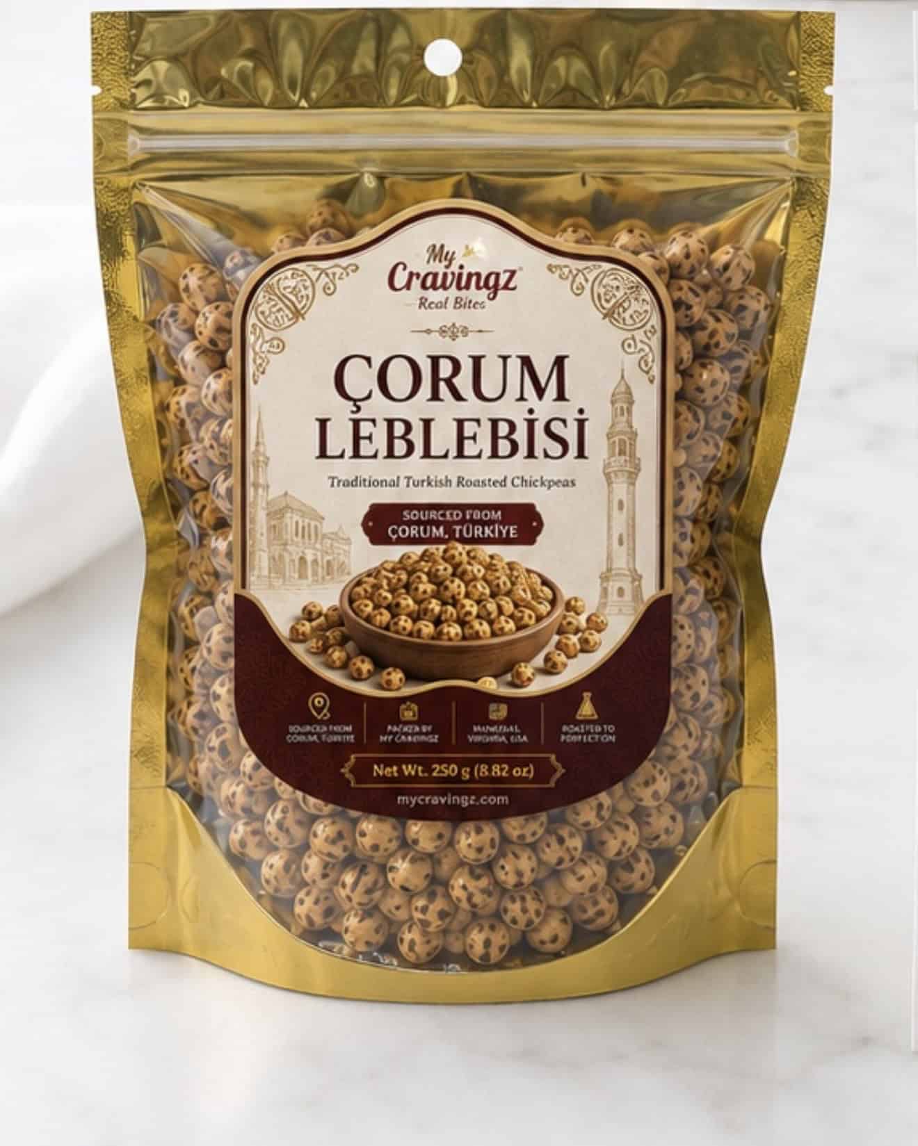 Classic Çorum Leblebisi — My Cravingz Traditional Turkish Roasted Chickpeas