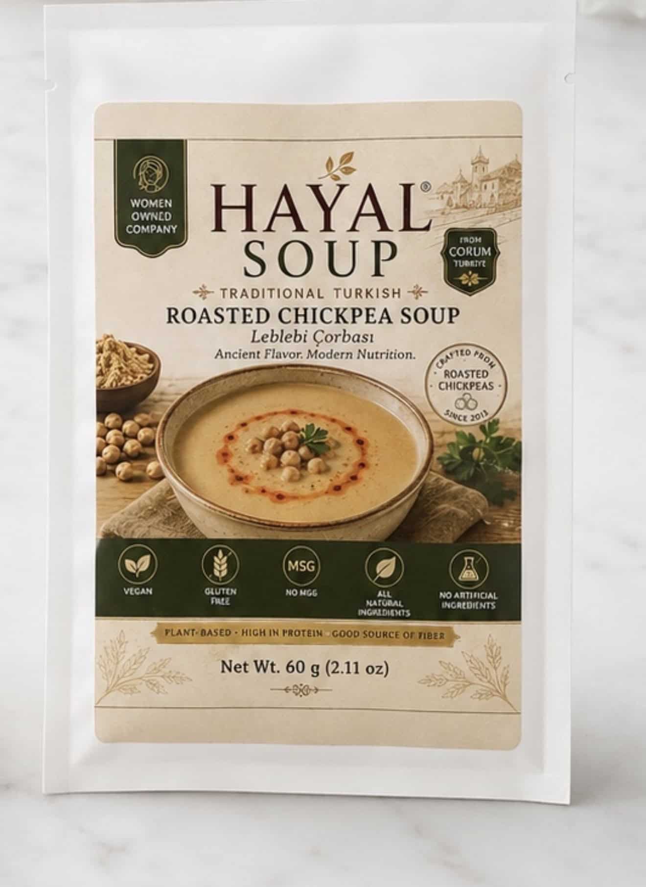 Hayal Soup — Traditional Turkish Roasted Chickpea Soup Mix